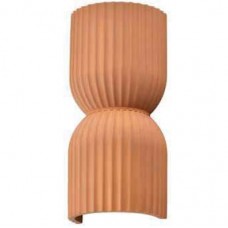 Γύψινη Απλίκα Τοίχου με 2 ντουί GU10 230V Στρογγυλή Τερακότα 43075-T